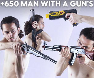 +650 Man With A Gun's References Pictures - Vol 01