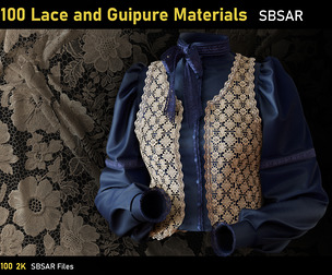 100 Lace and Guipure Materials-SBSAR