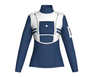 Girls Cyberpunk Style High-Neck Pullover | Marvelous / Clo3d / obj / fbx