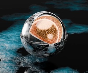 Sci-Fi Alien Artifact Orb - Animated Moving Core & Morphing Shell