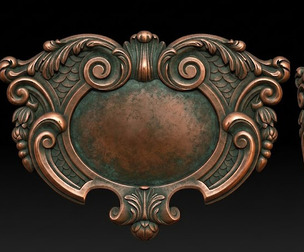 Elegant Oval House Number Frame 3D Model  CNC and 3D Print Ready