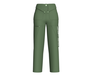 Girls Fold-Over Waistband Cargo Pants | Marvelous / Clo3d / obj / fbx