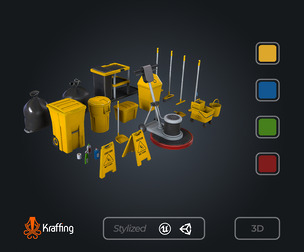 Commercial Cleaning Pack V1 – Equipment – Game Ready