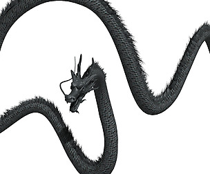 Trapped Dragon Cave - Ancient Stone Dragon 01