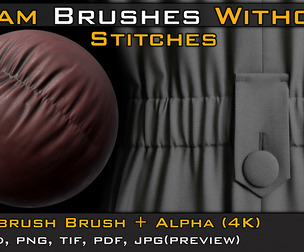 50 Seam Brushes + 4K Alpha Pack | Ultimate Fabric & Stitch Detailing – Vol.10