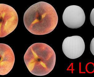 Peaches 01-04 with 4 LODs PBR