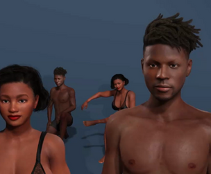 Realistic African American Male  Female Character Pack -Rigged 3D Base Mesh Duo