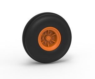 Rear wheel of Racing Combine Harvester Version 2 Scale 1:25
