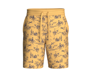 Men Pastoral Ochre Shorts | Marvelous / Clo3d / obj / fbx