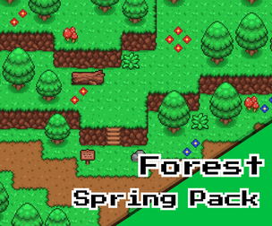 Forest Tileset Pack – 16x16 Pixel Art Environment