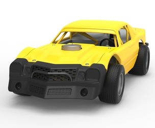Vintage Dirt late model Race car Version 2 Scale 1:25