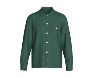 Men Emerald Amber Contrast Shirt | Marvelous / Clo3d / obj / fbx