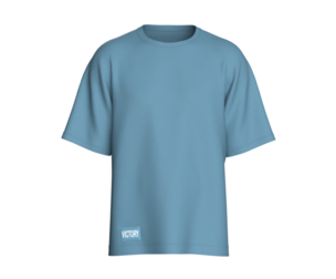 Men Nordic Blue Loose Fit Tee | Marvelous / Clo3d / obj / fbx
