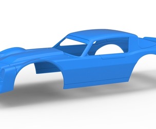 Shell of Vintage Dirt late model Race car Scale 1:25