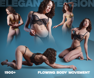 Elegant Tension: 1900+ flowing body movement pack