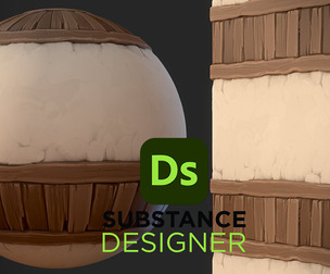 Stylized Stucco and Wood