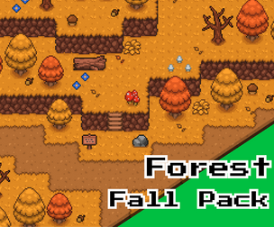 Forest Fall Tileset 16x16 – Pixel Art Trees, Terrain, Paths & Nature Props