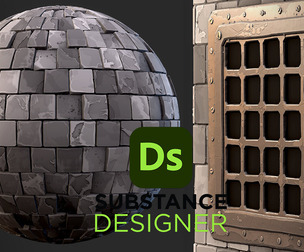 Stylized Floor Tiles and Drain