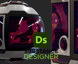 Stylized Sci-Fi Screen