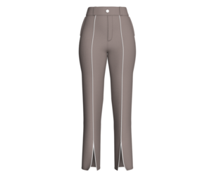 Girls Slits Hem Pants With White Piping | Marvelous / Clo3d / obj / fbx