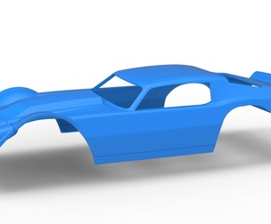 Shell of Vintage Dirt late model Race car Version 2 Scale 1:25