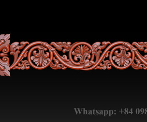 Ornament- Border-Relief- STL- CNC- Router- Decor- Carving