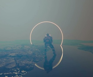 Sci-Fi Astronaut & Portal Environment Scene