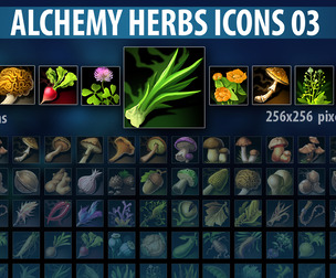 Alchemy Herbs Icons 03