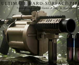 The Grenade Launcher MGL - Game Ready Asset / 3D Model + Full Tutorial