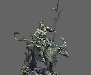 Temple of Mulan - statue