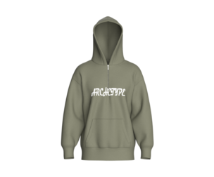 Men Heavyweight Half-Zip Hoodie | Marvelous / Clo3d / obj / fbx