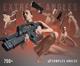 Extreme Angles: 750+ Female Poses for Dynamic Illustration