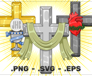 Cross with Christian Symbolism