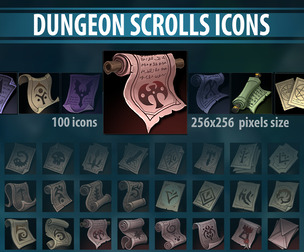 Dungeon Scrolls Icons