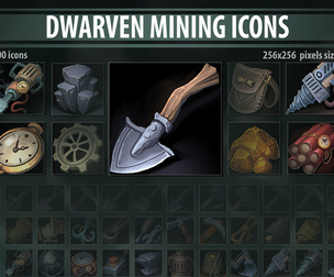 Dwarven Mining Icons