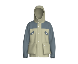 Men Dual-Tone Field Hooded Jacket | Marvelous / Clo3d / obj / fbx