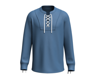 Men Lace-Up Neck Sweatshirt | Marvelous / Clo3d / obj / fbx