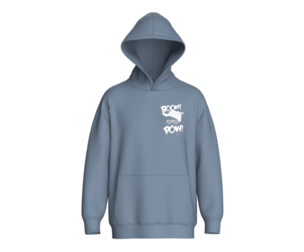 Men Printed Oversized Hoodie With Kangaroo Pocket | Marvelous / Clo3d / obj / fbx