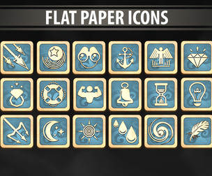 Flat Paper Icons