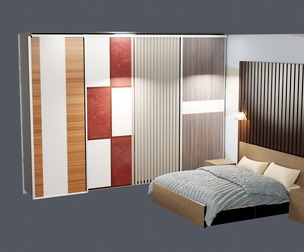 Sliding Door Wooden 6 Set
