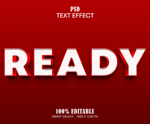 Ready PSD Fully Editable Text Effect. Layer Style PSD Mockup Template
