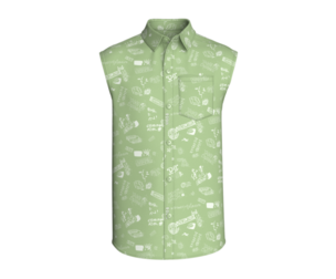 Men All-Over Graffiti Printed Sleeveless Shirt | Marvelous / Clo3d / obj / fbx