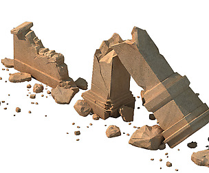 sert ancient battlefield - Broken Wall pillar 02