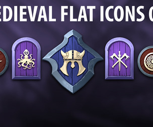 Medieval Flat Icons 02