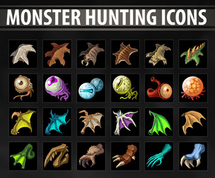 Monster Hunting Icons