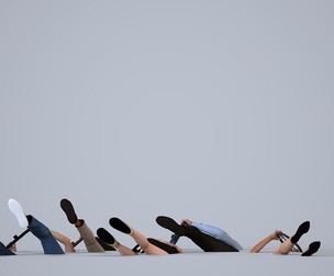 Basics_0104 - Driving A set containing 5 models of male and female adults sitting in casual attire