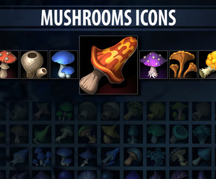 Mushrooms Icons