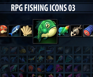 RPG Fishing Icons 03