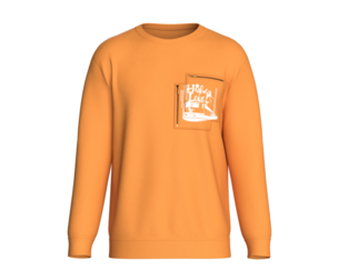 Men Printed Double Layer Zip Pocket Sweatshirt | Marvelous / Clo3d / obj / fbx