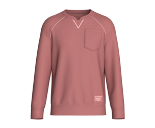 Men Notch Collar Sweatshirt With Chest Pocket | Marvelous / Clo3d / obj / fbx